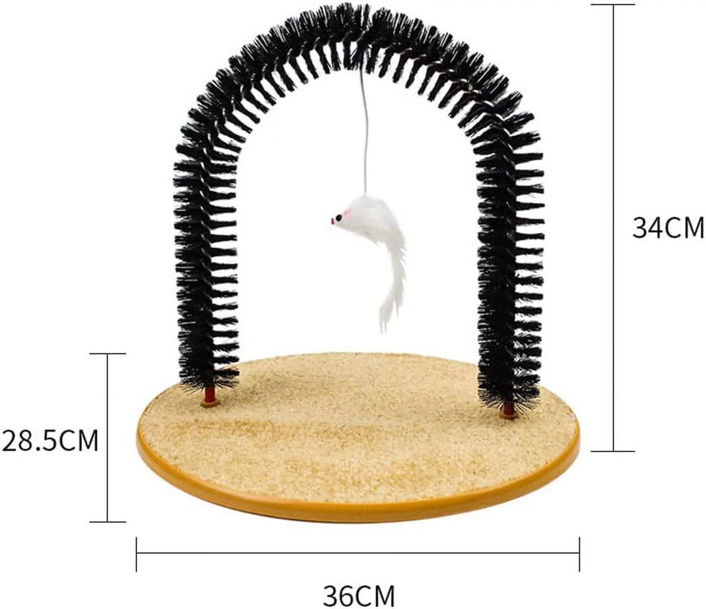Self-Groomer Arch with Scratch Pad and Catnip