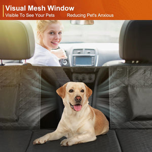 Dog Car Seat Cover, Dog Hammock for Car Backseat, Non Inflatable Seat Cover for Back Seat,Hard Bottom Back Seat Protector for Cars,Trucs & Suvs
