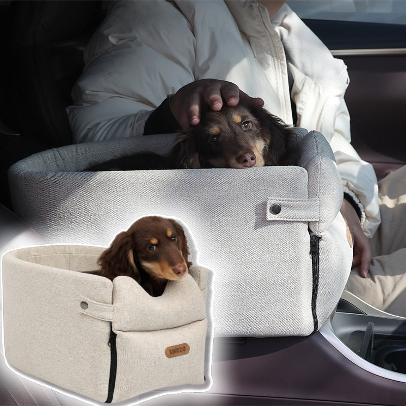 
Car Central Dog Car Seat Bed Portable Dog Carrier for Small Dogs and Cats Safety Travel Bag Accessories Pet Products