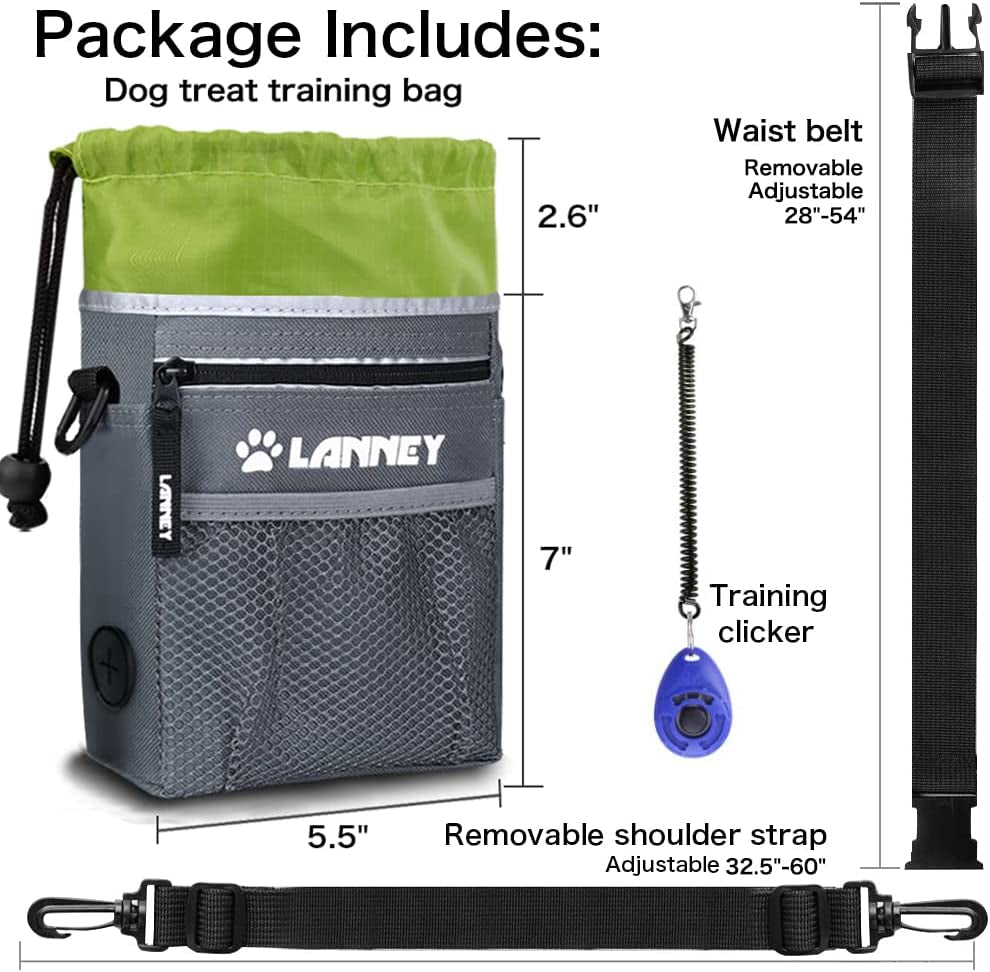 3-Way Training Treat Pouch with Clicker