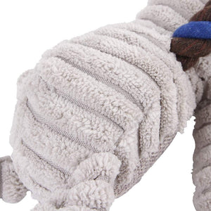 Durable Monkey Dog Toy, Plush Squeaky Stuffed Dog Toy with Rope, Interactive Chew Toy for Teething Puppies and Small, Medium & Large Dogs