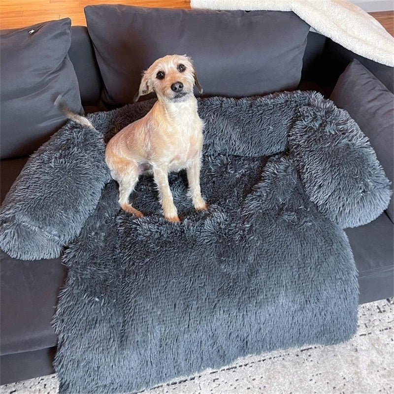 Plush Round Dog Bed