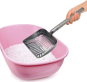 Stainless Steel Cat Litter Scoop 23 Inches Telescoping Litter Scoop with Long Handle Perfect Scooper for Cats and Dogs