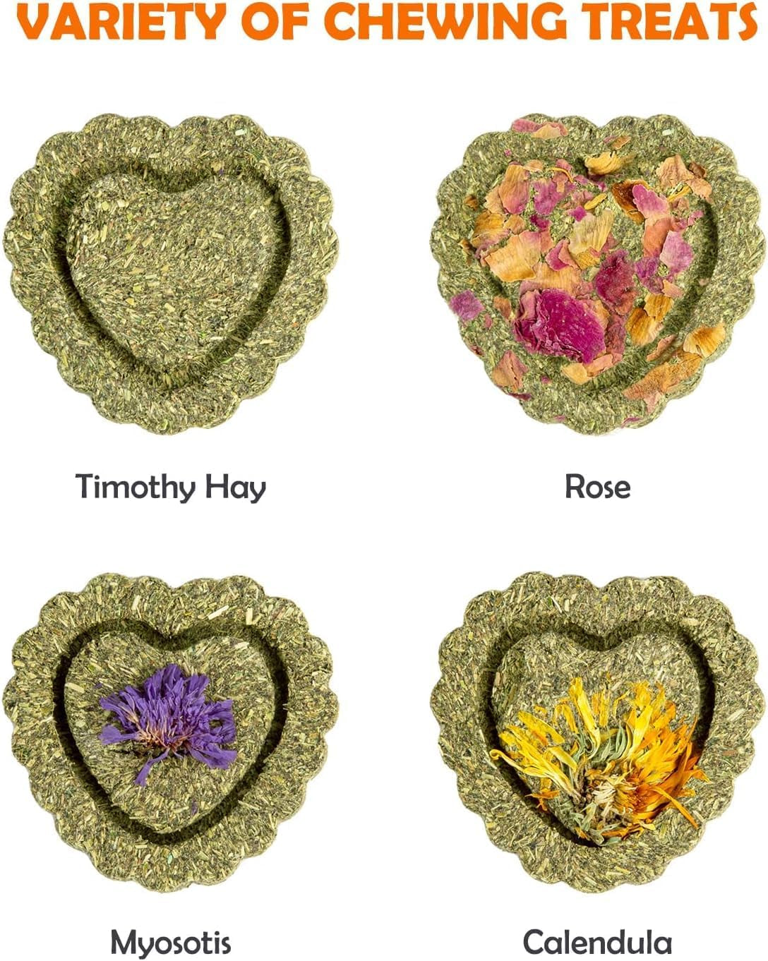 Timothy Hay Chew Treats for Small Pets — 16 Pieces