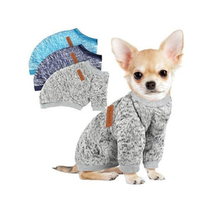 3 Pack Dog Sweaters for Small Dogs Girl Boy Winter Fleece Clothes Warm Soft Dog Sweatshirt Outfit for Dogs Cats Pet Apparel