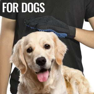 Pet Grooming Gloves Dog Brush Mitt Deshedding Hair Removal Massage Horse Pair